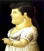 Botero, Fernando - Abstract oil painting.